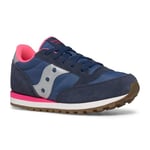 Saucony Originals Jazz Original Sneaker, Navy/Silver/Pink, 2.5 UK