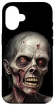 Coque pour iPhone 16 Zombie horreur costume Halloween sanglant effrayant