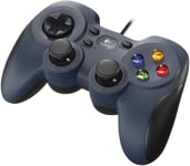 Logitech F310 Manette De Jeu Filaire, Configuration Type Console, Croix Directionnelle 4 Switchs, Prise En Main Confortable, Câble 1,8m, Pc - Bleu/Gris