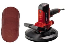 Einhell Ponceuse pour plaques de plâtre TC-DWS 225 (1 220 W, plateau de ponçage avec brosse couronne) Livré avec 6 disques abrasifs de Ø 225 mm