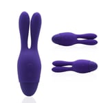 Neojoy Bunny Ears Vibrator (Purple) Clitoral and Nipple Massager Adult sex Toy