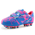 Football Boots Girls Size 12.5 Kids Football Shoes Boys Trainers Outdoor Astroturf Football Training Shoes Unisex Teenager Non-Slip Running Shoes Sport Shoes Pink