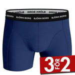 Björn Borg Kalsonger 5P Cotton Stretch Boxer 1719 Svart/Marin/Vit bomull Medium Herr