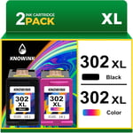 302XL Encre Compatible avec Cartouche HP 302 XL Noir et Couleur d'encre Multipack pour HP Envy 4520 4525,deskjet 3639 3630,Officejet 3831,Cartouche Imprimante deskjet 3636(Q310)