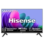 Hisense 40 Inch Smart TV 40E4NTUK - FHD Resolution, Natural Colour Enhancer, DTS Virtual:X & Dolby Audio, AI Sports Mode, VIDAA OS with Youtube, Netflix and Disney+ and Freeview Play (2024 Model)