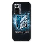 Cokitec Coque pour Xiaomi Redmi Note 10 Pro 5G Manga Attaque Titans Noir