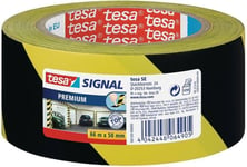 Tesa Signal Premium - Markeringstejp - 50 Mm X 66 M - Pvc - Röd, Vit