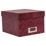 The Photo Album Company - Photo Storage Box Holds 700 Photographs Red 5x7 (13x18cm) ALBOX57RED