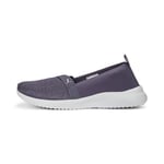 PUMA Women's Fashion Shoes ADELINA Trainers & Sneakers, PURPLE CHARCOAL-SPRING LAVENDER-PUMA WHITE, 39