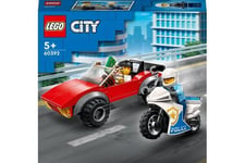 60392 LEGO® City poliisin moottoripyörä- ja autojahti