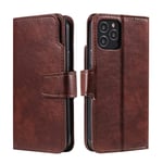 Trolsk Leather Wallet (iPhone 12 Pro Max) - plånboksskal - Brun