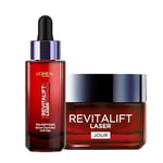 L'Oréal Paris Routine Soin Revitalift Laser Soin Anti-Âge 50Ml + L'Oréal Paris Revitalift Laser Sérum Correcteur Anti-Âge Tri-Peptides 30Ml