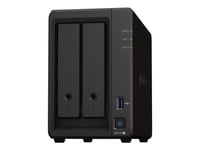 Synology Disk Station Ds723+ - Nas-Server - 2 Fack - 16 Tb - Sata 6Gb/S - Hdd 8 Tb X 2 - Raid Raid 0, 1, Jbod - Ram 2 Gb - Gigabit Ethernet - Iscsi Support