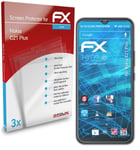 atFoliX 3x Screen Protection Film for Nokia C21 Plus Screen Protector clear