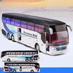 1/32 Setra Lyxig Buss Leksaksbil Diecast Miniatyrmodell Dra Tillbaka Ljud & Ljus Pedagogisk Samling Present Till Pojke Bar Business Bus