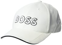 BOSS Men's Technical Pique Logo Cap Baseball, Snow Flake White, One Size