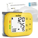 SEJOY Automatic Wrist Blood Pressure Monitor Digital Cuff Heart Rate BP Machine