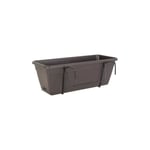 Artevasi Kit Jardiniere Venezia Avec Réserve D'eau - 10 L - 49 X 19,5 X 16,6 Cm - Gris Anthracite