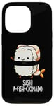 Coque pour iPhone 13 Pro Jeu de mots amusant Sushi A-Fish-Cionado