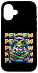 iPhone 16 Cute Gaming Frog Pew Video Game Graphic Men Boys Kids Women Case