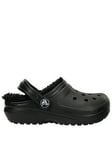 Crocs Kids Classic Lined Clog Sandal - Black, Black, Size 10 Younger