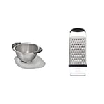 OXO Good Grips Stainless Steel 2.8L Colander, Metal & Good Grips Box Grater