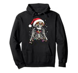 Christmas Skeletor With LGBT-Q Sunglasses Pride Christmas Pullover Hoodie