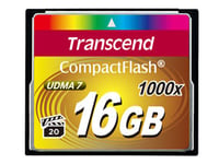 TRANSCEND 16 GB CF CARD, MLC - COMPACTFLASH 1000 (TS16GCF1000)