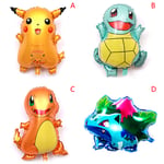 Cartoon Pikachu Pokemon Go Helium Foil Balloons Inflatable Party C: Charmander