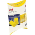 3M Ear Classic Öronproppar, 50 par Packade i Par, Gula, Snr = 28db, Öronkåpor [ege]