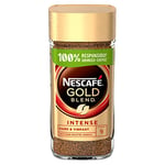 NESCAFÉ Gold Blend Intense Instant Coffee, Rich & Full-Bodied Dark Roasted Coffee, Arabica & Robusta Coffee, Premium Instant Coffee, 200g