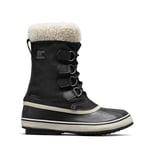 Sorel Women's Winter Carn4Al Waterproof Snow Boots, Black/Stone, 9 UK