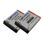 2x SLB-10A Battery for Samsung ES60 L210 WB151 WB550 WB710, WB720, WB750, WB800F