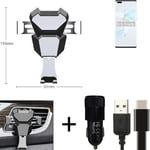 Car holder air vent mount for HTC Desire 20+ cell phone mount