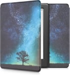 Étui Compatible Avec Kobo Glo Hd/Touch 2.0 Coque - Étui À Rabat Magnétique Tablette Ereader Similicuir - Bleu-Gris-Noir