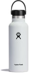 Hydro Flask 18 oz Standard Flex Cap white