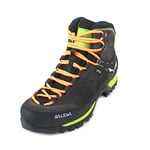 Salewa MS Mountain Trainer Mid Gore-TEX Chaussures de Randonnée Hautes, Black/Sulphur Spring, 44.5 EU