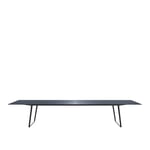 MDF Italia - Axy Table 80x220, Fenix Matt Medium Grey, Titanium frame - Spisebord - Claudio Bellini - Grå - Laminat/Metall