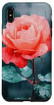 Coque pour iPhone XS Max Rose Aquarelle Rose Art Aquarelle Rose Floral