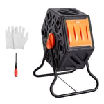 Composteur de Jardin Rotatif-VEVOR-70 L-Charge 20 kg-Compostage des Déchets Organiques Cuisine Jardinier Terrasse Patio Extérieur