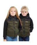 Berghaus Childrens Unisex Kids' Water Repellent and Insulated Burham Gilet, Outdoor Clothing - Khaki - Size 14-15Y