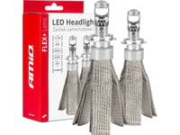 Amio Ledade Billampor Flex+ Serie H7 H18 Lins 12V 24V 6000K Canbus Amio-03660