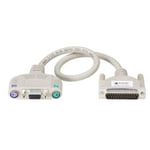 BLACK BOX  KVM USER CABLE - DB25, VGA, PS/2, 20-FT. (6.0-M) (EHN154-0020)