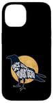 Coque pour iPhone 14 Oiseau citation Once Upon a Midnight Dreary Raven