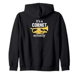 Cornet Humour or Brass Band Joke A Funny Cornet Zip Hoodie