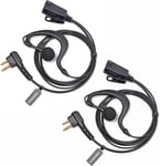 Écouteur Compatible Pour Motorola Dp1400 Cp040 Gp300 Gp88 Radio Talkie-Walkie, Forme G, Oreillette Avec Micro Et Ptt Pour Garde Du Corps De Sécurité (2 Pack)[PHO065447]