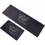 Fei Yu - Tapis Cuisine Antidérapant 2 Pièces, Absorbant Eau Tapis pour entrée de Salle de Bain, Paillasson Tapis de Sol Cuisine Devant Evier 2 l