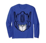 Transformers Optimus Prime Vintage Big Face Long Sleeve T-Shirt