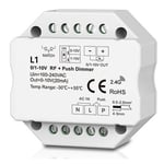 LEDlife rWave 1-10V inbyggningsdimmer - RF, push-dim, LED dimmer, till inbyggning