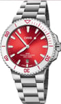 Oris 01 733 7787 4138-07 8 22 04PEB Aquis Taste Of Summer Punainen/Teräs Ø41.5 5